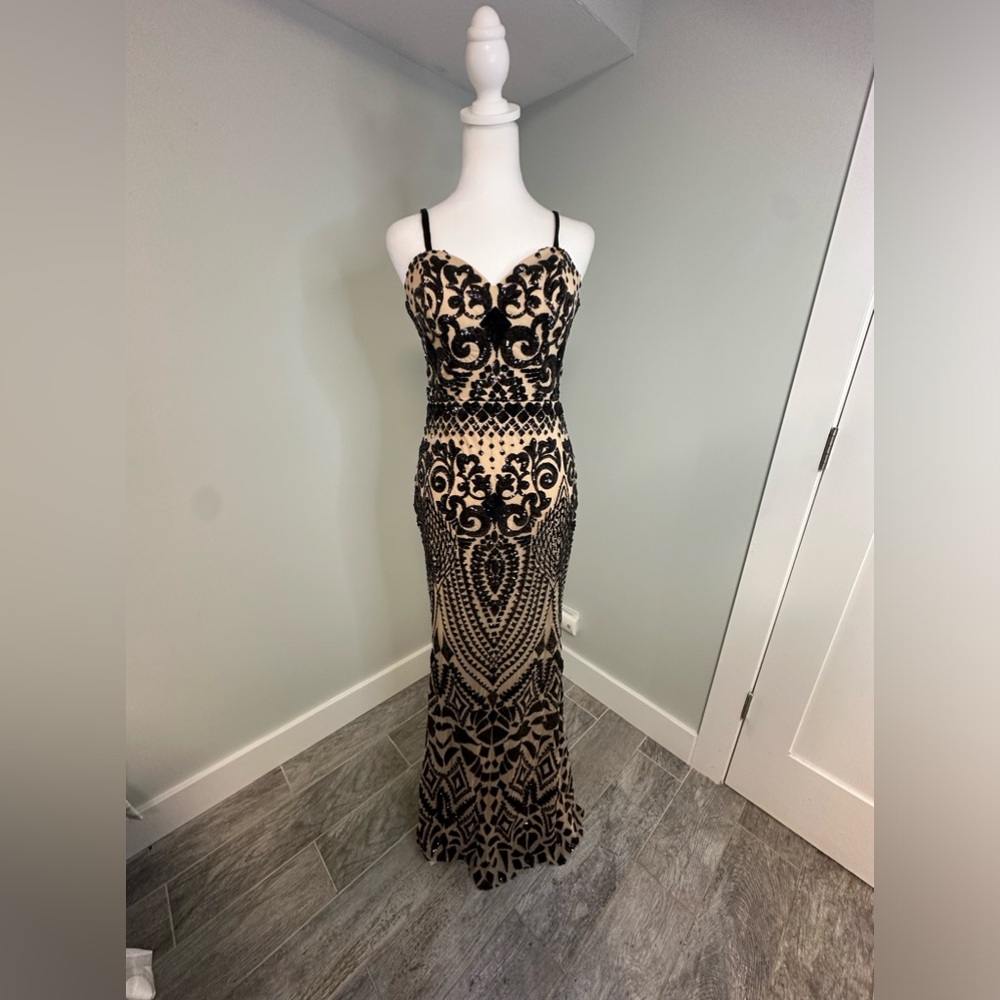 Splash Stunning Maxi Sequence Fitted Mesh Mermaid… - image 2